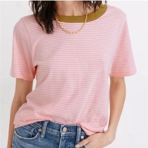 💗 Madewell Essential Ringer Tee Striped
Supima Cotton Top